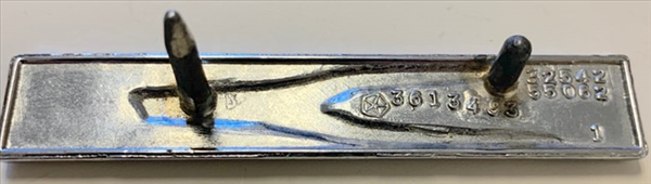 VC3493 - 1972 Charger Sail Panel Arrow Emblem. 2 Pin Emblem Sold Individually, 2 required per car.