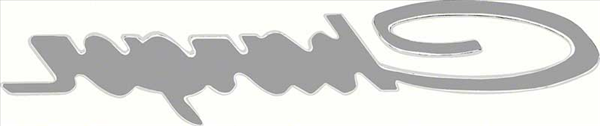 VC4807T - 1971 Charger Fender and 1973 1974 Charger door emblem. ADHESIVE BACK
