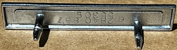 VC0867 - Reproduction HEMI decklid emblem for 1967 - 1969 Plymouth B-Body models.