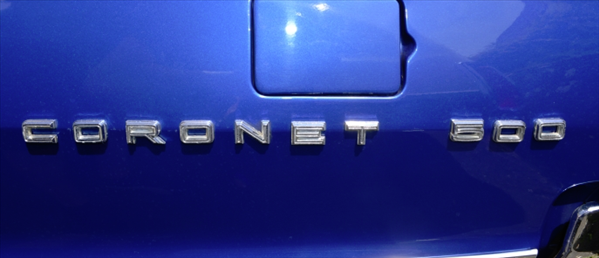 FD500R - 1967 Coronet 500 Quarter Panel Emblem. 2 sets required per car.