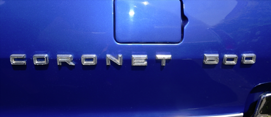FD500R - 1967 Coronet 500 Quarter Panel Emblem. 2 sets required per car.
