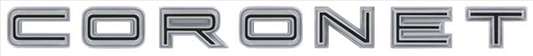 FD478R - 1967 Coronet Quarter Panel Emblem. 2 sets required per car.