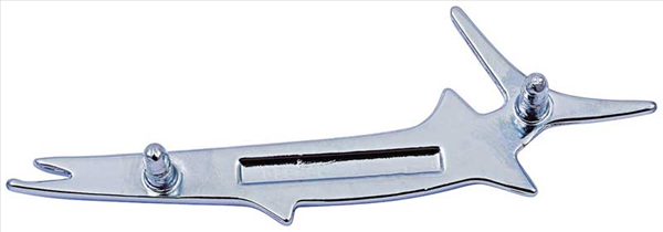 VC5320 - 1967-1968 Barracuda RH Passenger Side Fish Fender Emblem.