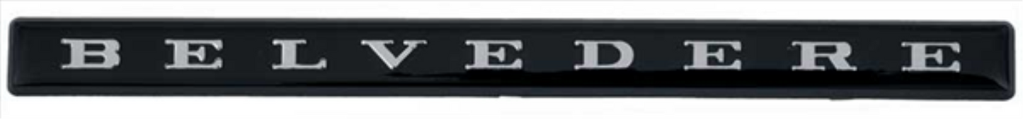 VC9893 - 1966-1967 Belvedere II Fender Emblem Insert. Sold individually, 2 required per car.