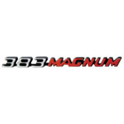 P3443627 - 1971 Charger and Super Bee 383 MAGNUM hood emblem with Power Bulge hoods.