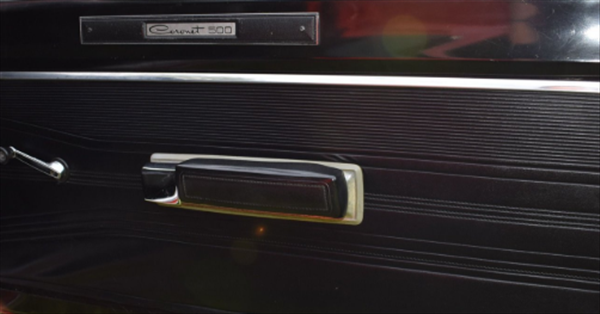 VC1184 - 1968 Coronet 500 Interior Upper Door Emblems. Pair. 2861184