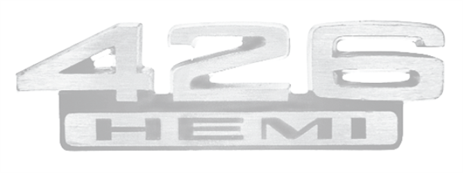 VC2344 - 1966 - 1967 Mopar models.Reproduction 426 HEMI fender emblem.