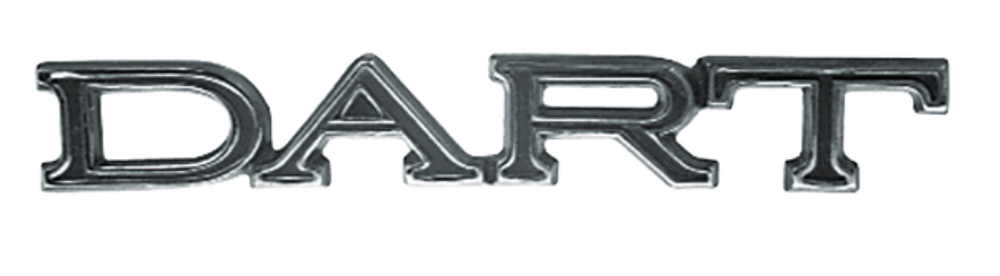 VC152 - 1969 1970 Dart fender emblem. Includes retainers. - Mopar emblem product image