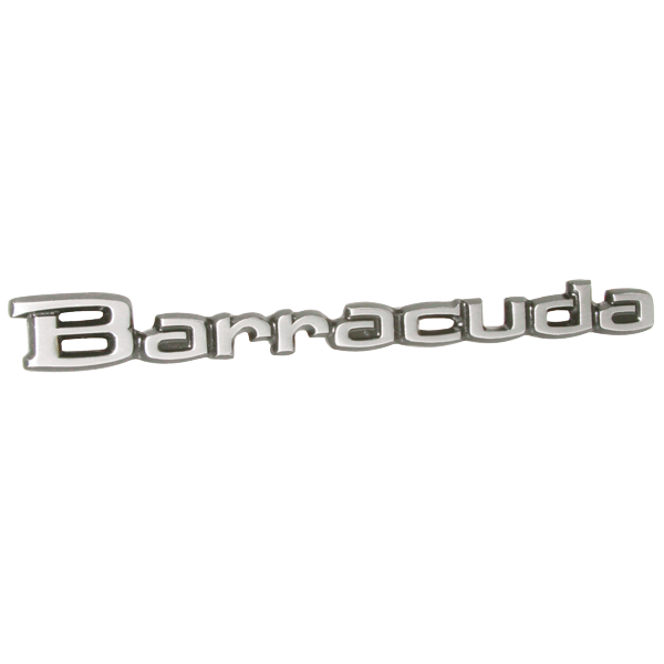 VC160 - 1971-1974 Barracuda Door and Tail panel emblem. Adhesive backed.