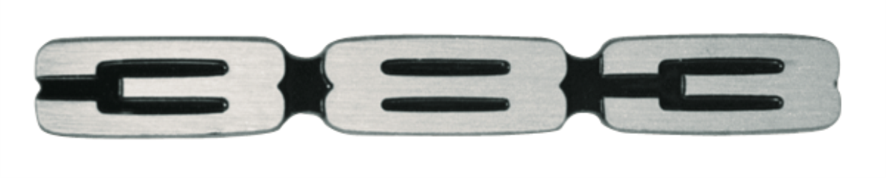 VC163 - Reproduction 383 hood emblem for 1969 Road Runner and 1969 - 1970 Super Bee models.