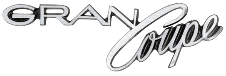 VC5646 - 1970-1971 Barracuda Gran Coupe Door Panel Emblem.