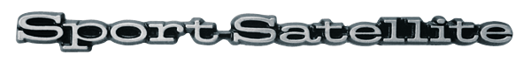 VC199 - 1969 Sport Satellite tail panel emblem. - Mopar emblem product image