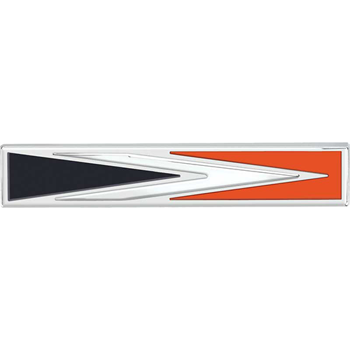 VC408 - 1968 Charger Tail panel arrow emblem. Includes Hardware. 2840065 - Mopar emblem product image
