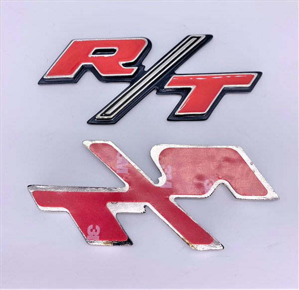 VC5223T - 1970 Challenger R/T Fender or Trunk lid emblem. ADHESIVE BACKED P3445223