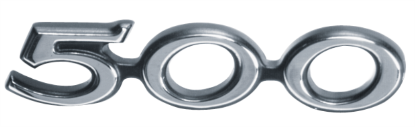 VC811 - 1969 Charger 500 Grille and Tail Panel emblem.