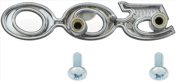 VC3093 - 1970 Charger 500 headlamp door emblem.