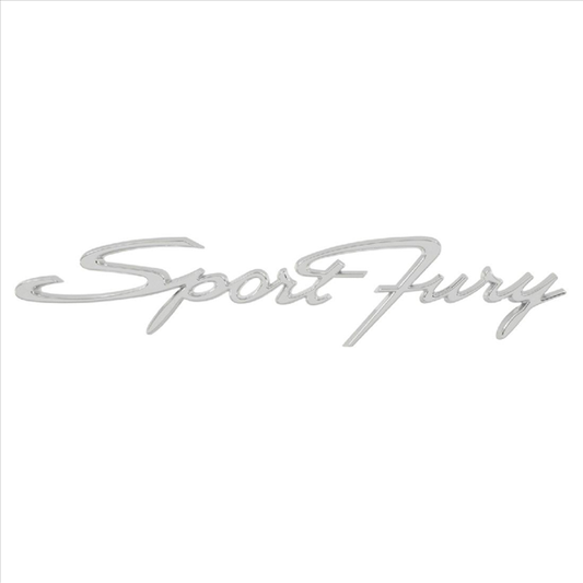 0H3160 - 1963-1966 Sport Fury Fender and Trunk Emblem. Sold Each.
