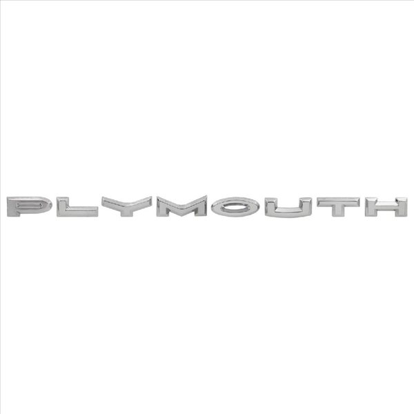 0H3175 - 1963 Belvedere PLYMOUTH Hood Letter Set. - Mopar emblem product image