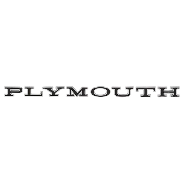 0H3180 - 1965 Belvedere, I, II and Satellite PLYMOUTH Hood and Trunk Letter Set. - Mopar emblem product image