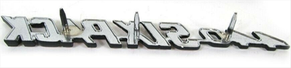 VC2491 - 1970-1971 Challenger Drivers Side 440 Six Pack Emblem for models with a Shaker hood. - Mopar emblem product image