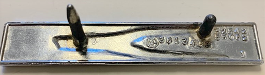 VC3493 - 1972 Charger Sail Panel Arrow Emblem. 2 Pin Emblem  Sold Individually, 2 required per car.