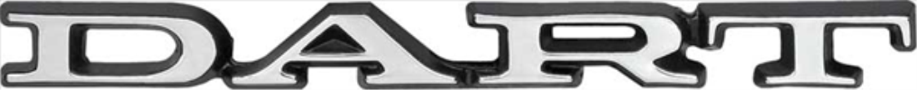VC5985 - 1970-1975 DART Fender , Quarter Panel / decklid trunk  panel emblem.  3505419 3445985