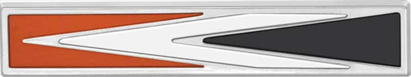 VC3493 - 1972 Charger Sail Panel Arrow Emblem. 2 Pin Emblem  Sold Individually, 2 required per car.