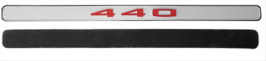 VC8653440 - 1970 Road Runner and GTX Back of Hood 440 Emblem with Backing Plate.
