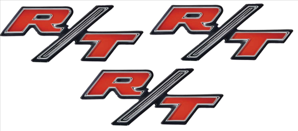 VC5223TSET - Set of 3 1970 Challenger R/T Fender or Trunk lid emblem.  ADHESIVE BACKED    3445223