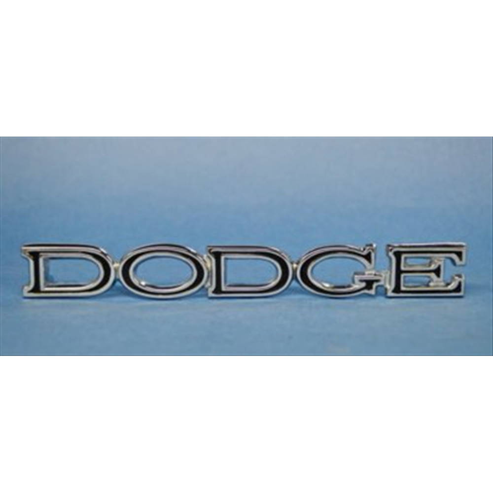 VC64442 - 1969 Dart DODGE Hood and 1971 Trunk emblem. Verify Length. 6 11/16" long x 13/16" tall - Mopar emblem product image