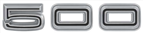 FD500R - 1967 Coronet 500 Quarter Panel Emblem. 2 sets required per car.