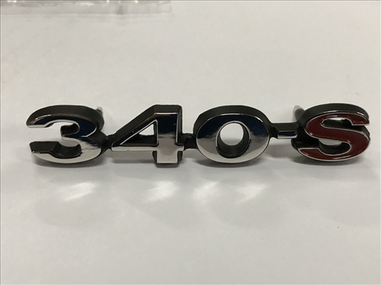 VC1859 - 1969 Barracuda 340-S fender emblem.  Need 2 per car