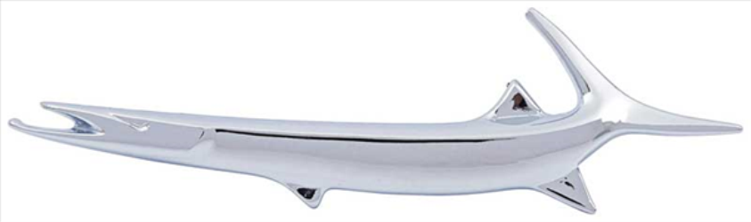 VC5321 - 1967-1968 Barracuda Drivers Side Fish Fender Emblem. - Mopar emblem product image
