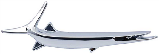 VC5320 - 1967-1968 Barracuda RH Passenger Side Fish Fender Emblem.