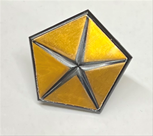 MY2 - RH fender emblem, 1967-1972 A-body models, reproduction.