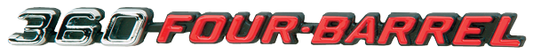 VC1468 - 1971 Charger Super Bee 360 Four Barrel Hood Emblem for models with Rallye Hoods.