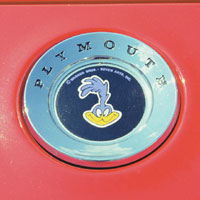 PG72 - 1972 Road Runner header bezel decal, reproduction.