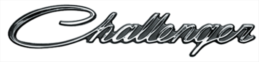 VC0519 - 1971 Challenger Tail Panel Emblem. This emblem has the PROPER pin placement for 
1971 models only.  Includes hardware.
