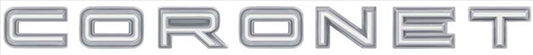 VC0622 - 1968 Coronet Quarter Panel Emblem. 2 sets required per car.