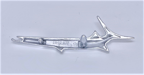 VC0877 - 1968 Barracuda Trunk Lid Fish Emblem. Fish Emblem only - Mopar emblem product image