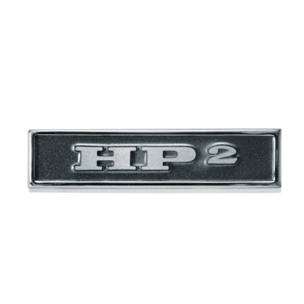 VC108 - Reproduction HP2 fender emblem for 1966 Belvedere models. - Mopar emblem product image