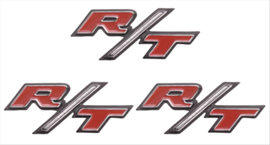 VC4809TS - 1971 Charger R/T fender and decklid emblems.  Set of 3