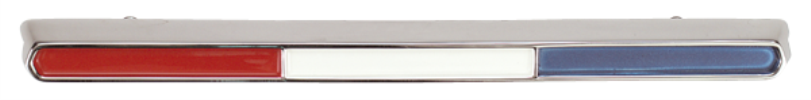 VC116 - 1967 GTX Tri-Color Bar grille emblem. 2582209 - Mopar emblem product image