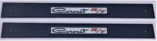 VC1182 - 1968 Coronet R/T Interior Upper Door Emblems. Pair. 2861182