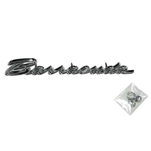 VC148 - 1969 Barracuda fender emblem.
