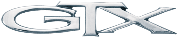 KJ227 - 1968 GTX tail panel emblem. - Mopar emblem product image