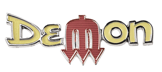 VC0247 - 1972 Demon fender emblem. ORDER 2 per car.  Comes with retainers