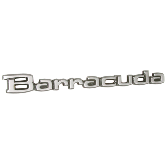 VC160 - 1971-1974 Barracuda Door and Tail panel emblem. Adhesive backed.
