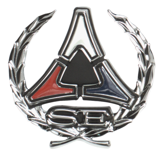 VC4381 - 1971-1972 Charger and 1970-1971 Challenger SE Painted sail panel emblem. Sold individually, use 2 per car. 3444937