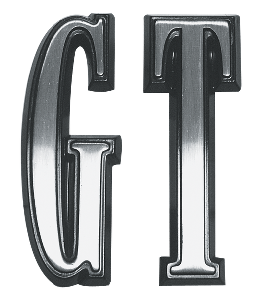 VC174GTBLK - 1968 Dart GT Fender Letter Set. Black. includes mounting hardware.